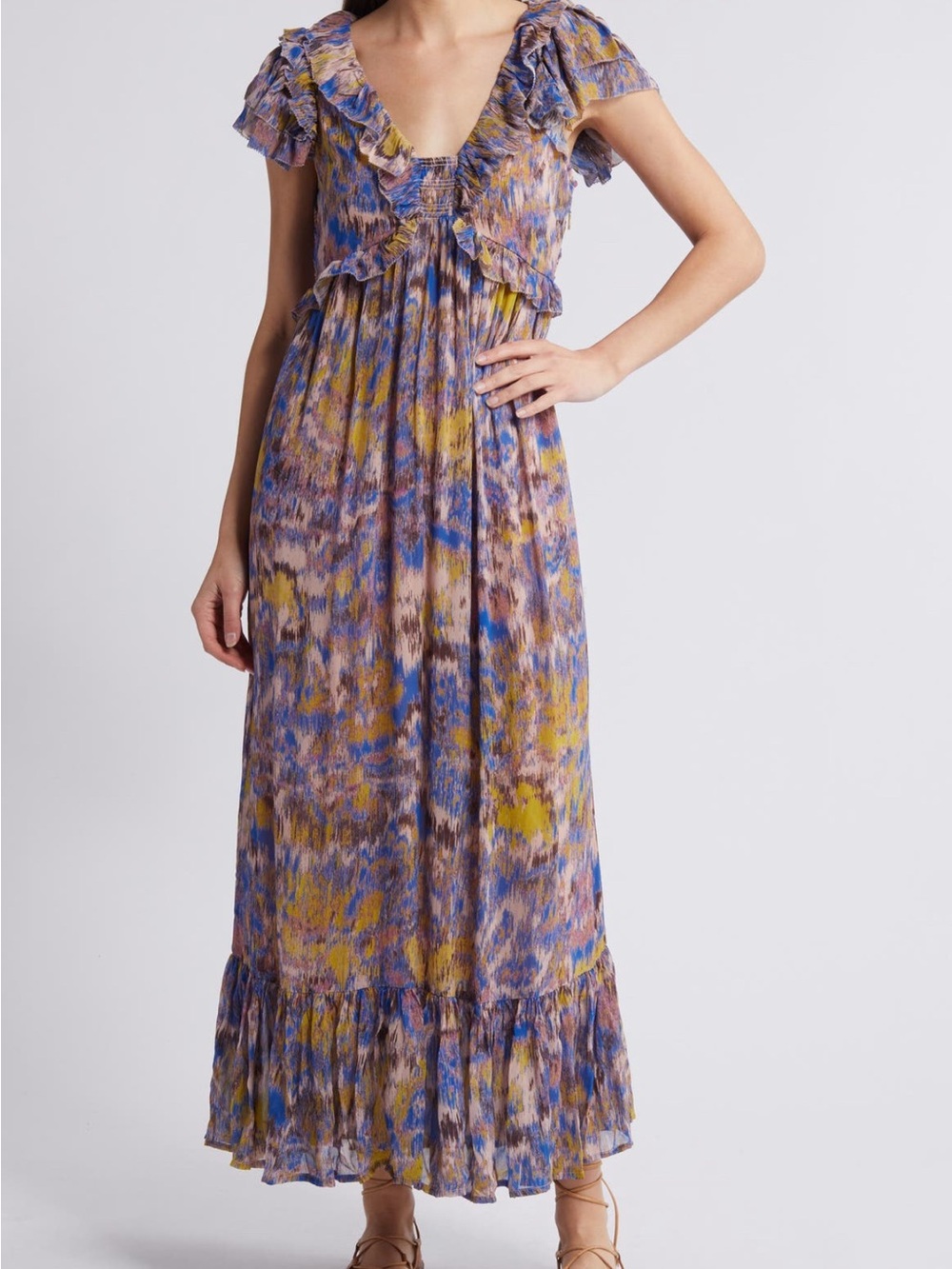 Cleobella Helene Chiffon Maxi Dress